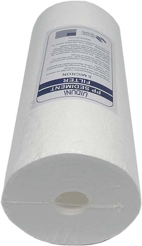 10" x 4.5" Whole House Sediment Water Filter Replacement,5 Micron,10 Inch Big Water Filter Polypropylene fibers Compatible ,W15-PR, DGD-5005, HD-950A,Pack of 1