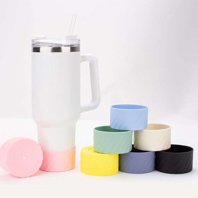 Kleeblatt Pink Silicone Boot For Stanley 40 Oz Tumbler, Stanley Cup Sleeve, Owala Water Bottle 24/32oz Boot Accessories, Stanley Cup Bottom Protector, Stanley Bottom Cover, Hydro Flask Boot