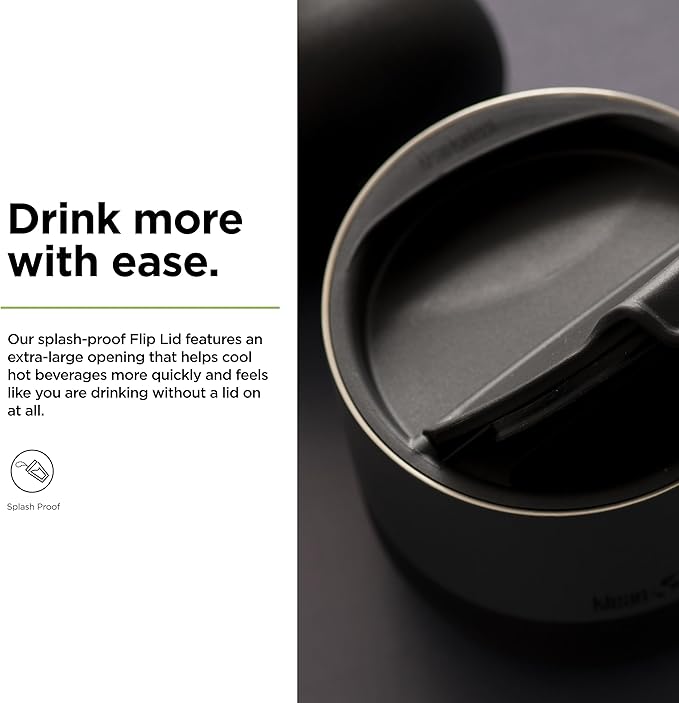 Klean Kanteen Rise Flip Lid - 78mm - Black - Back to School Hydration