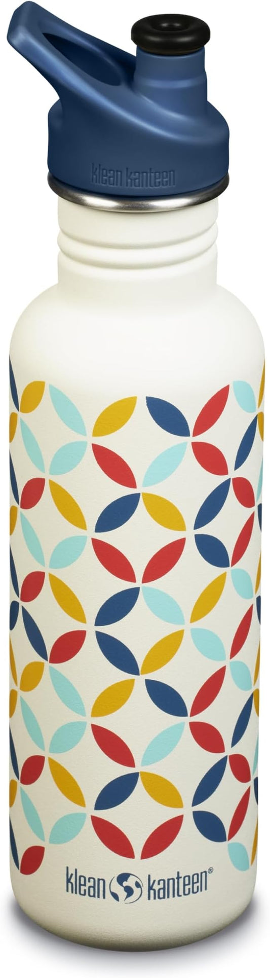 KLEAN KANTEEN Retro Dot Sport Cap with Classic Water Bottle 27oz, 1 EA