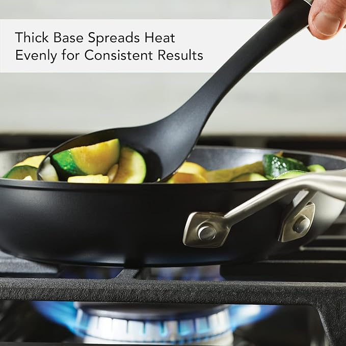 KitchenAid Hard Anodized Induction Nonstick Frying Pans/Skillet Set, 3 Piece - Matte Black